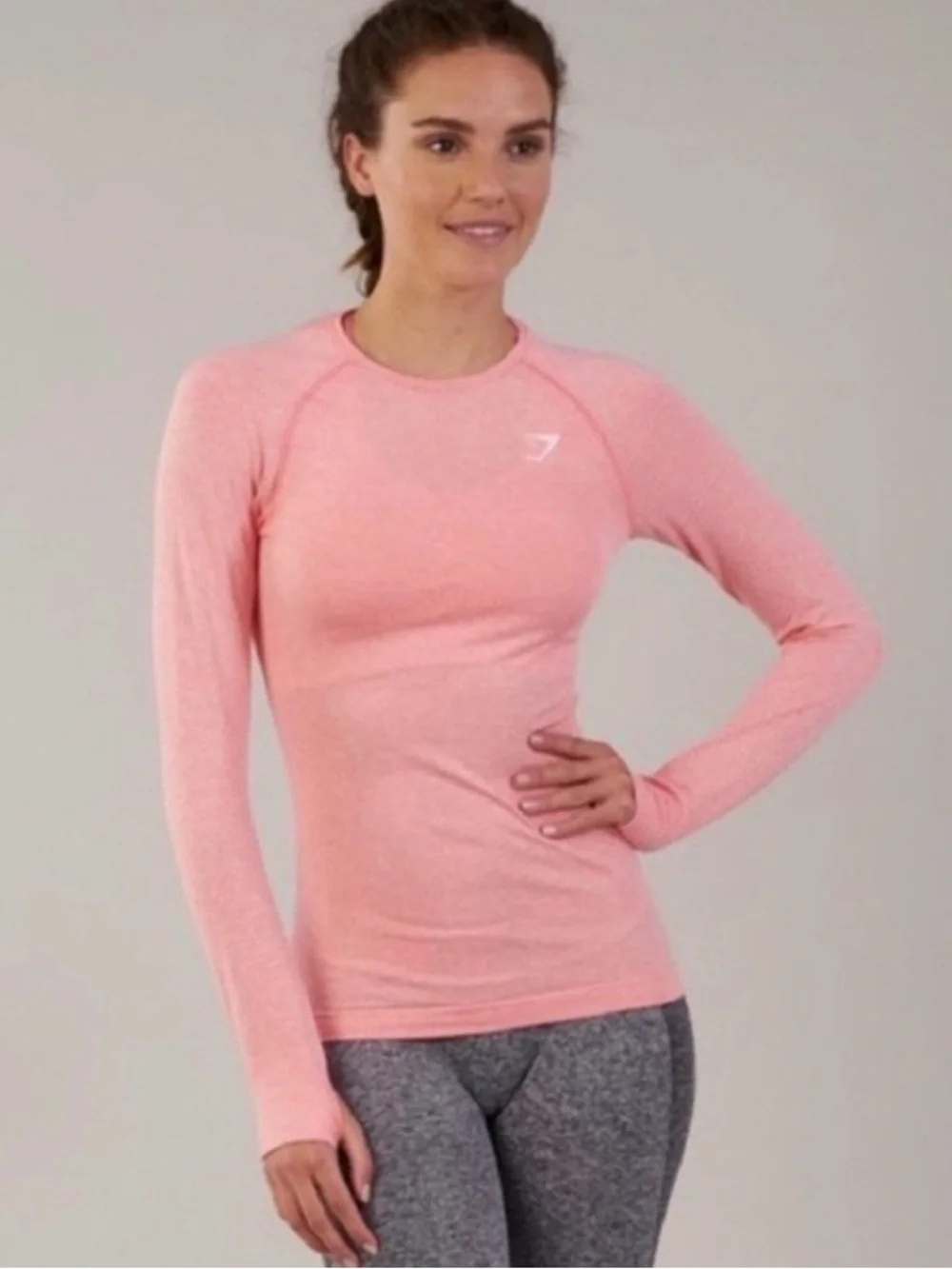 Gymshark Vital Seamless Long Sleeve Top - Picture 1 of 5